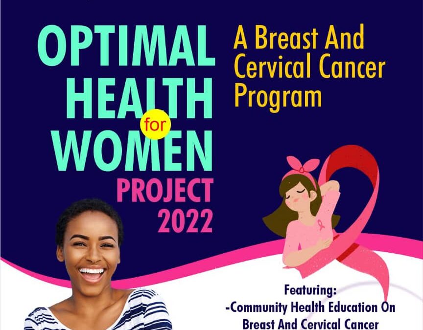 The stage is set. The Optimal Health for Women Project goes live in October 2022.